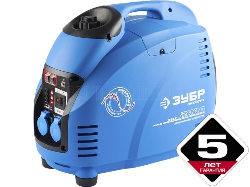 Бензиновый генератор ЗУБР ЗИГ-2000 (1800 Вт) инверторный картинка